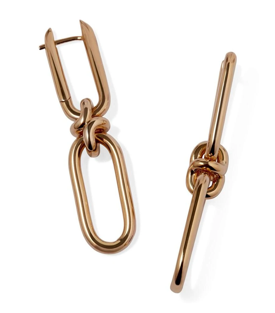 Annoushka Yellow Gold Knuckle Classic Link Chain Earrings 3