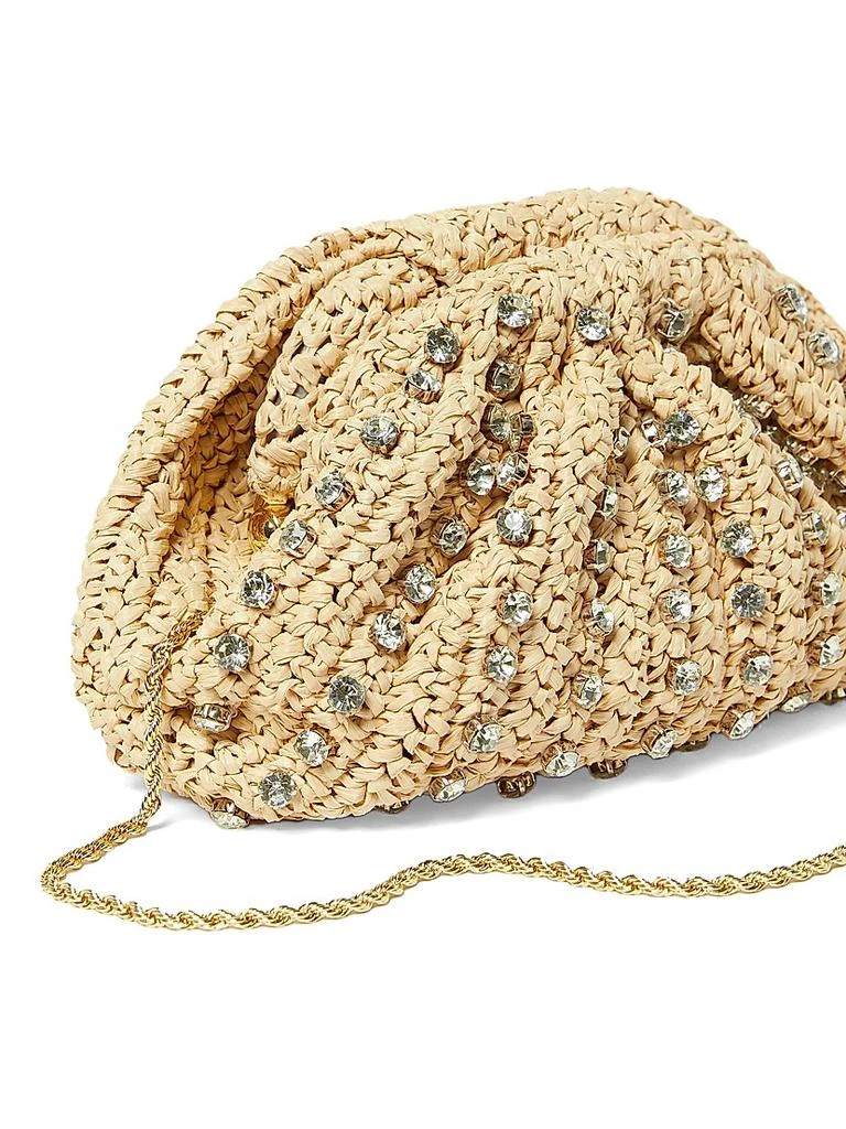 Loeffler Randall Bailey Crystal-Embellished Raffia Bag 3