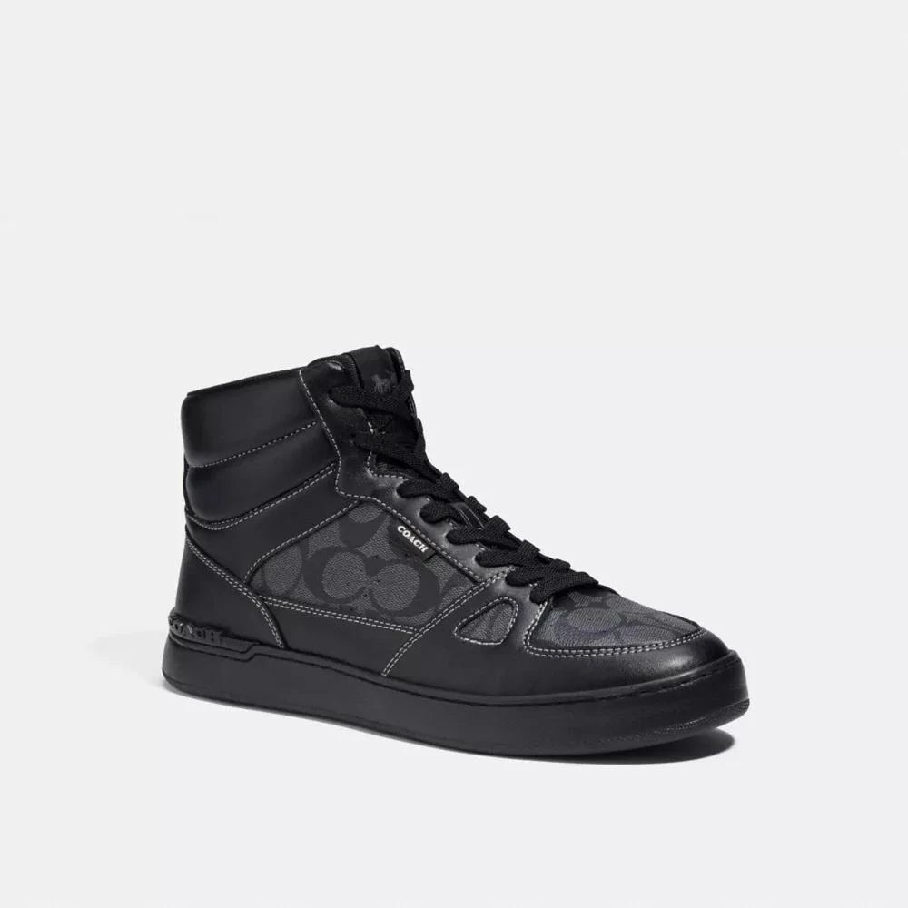 Coach Clip Court High Top Sneaker In Signature Canvas 2