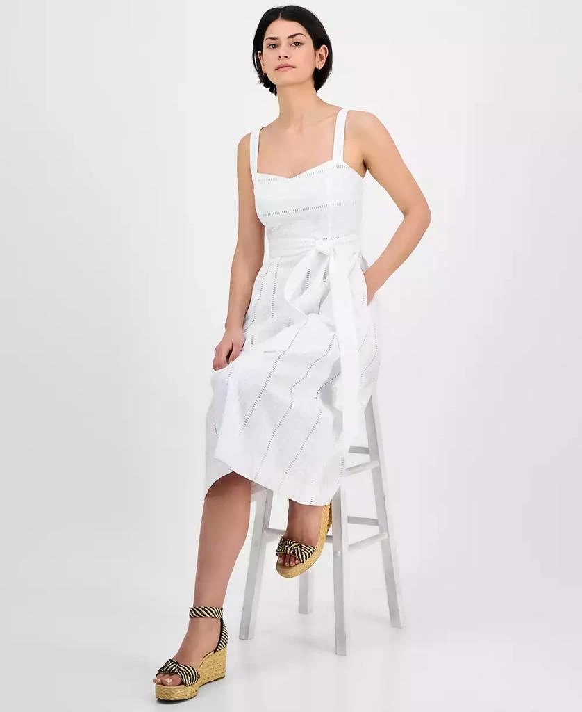 julia jordan Women's Cotton Eyelet Midi Dress 3