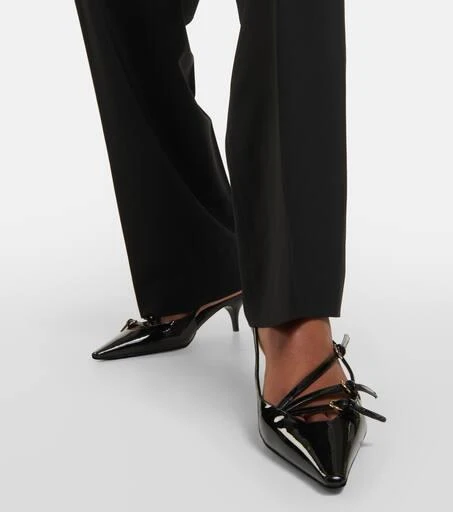 Miu Miu Patent leather slingback pumps 4
