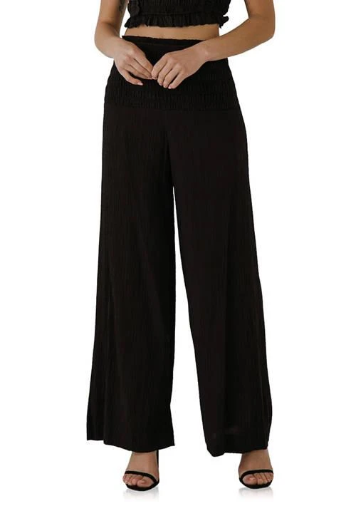 Free The Roses The Roses Smocked Detail Pants 1