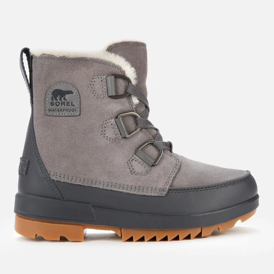 SOREL SOREL WOMEN'S TORINO II WATERPROOF SUEDE SHELL BOOTS - QUARRY 1