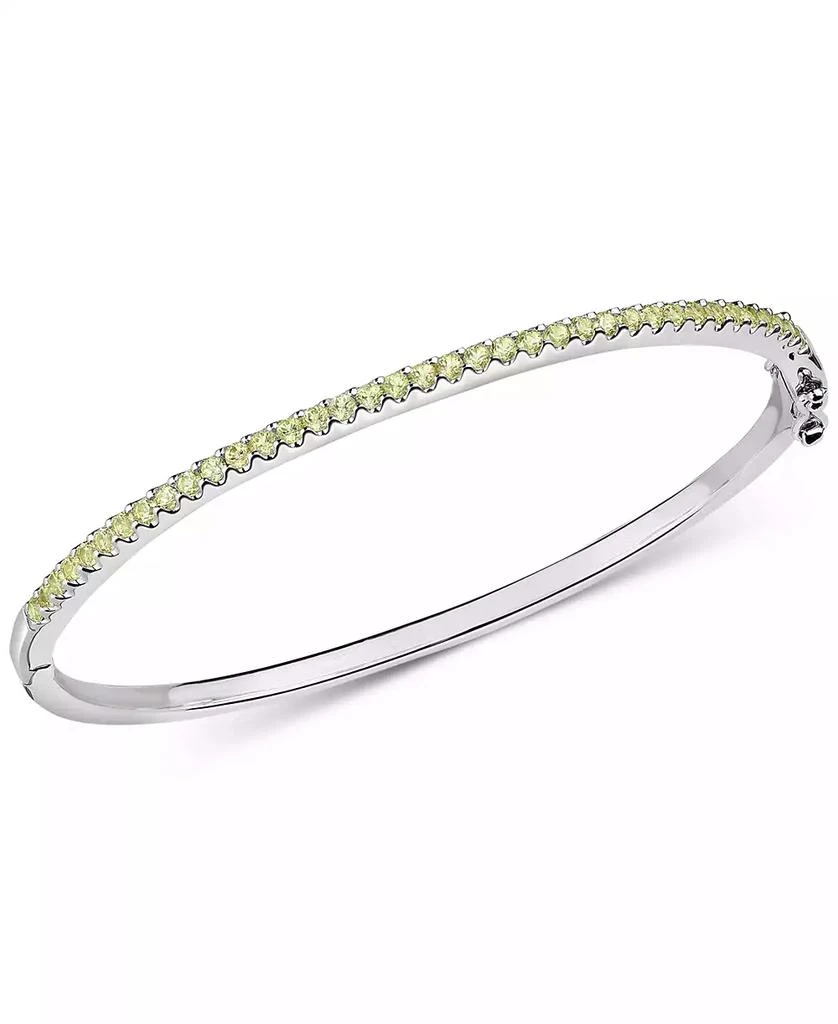 Macy's Peridot Bangle Bracelet (1-1/5 ct. t.w.) in Sterling Silver 1
