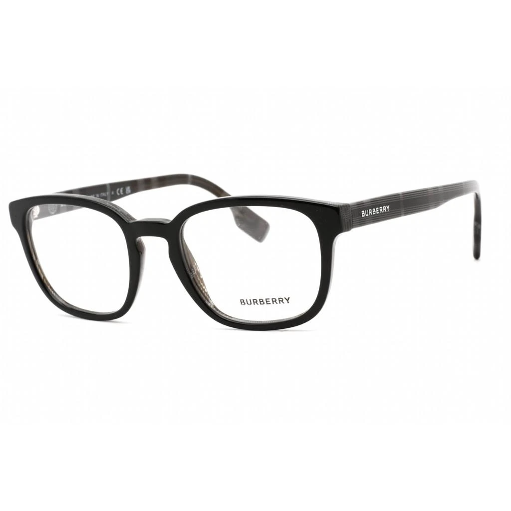 BURBERRY Burberry Unisex Eyeglasses - Black/Charcoal Check Plastic Rectangular | 0BE2344 4077 1