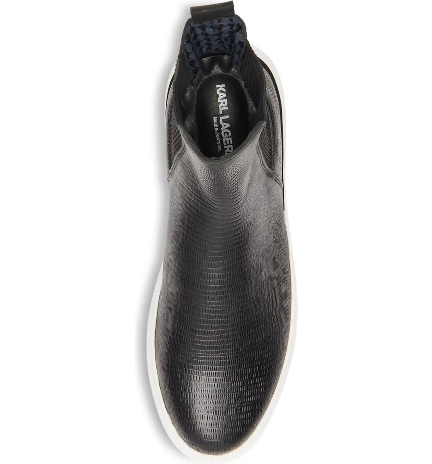 Karl Lagerfeld Paris Lizard Embossed Chelsea Boot 3