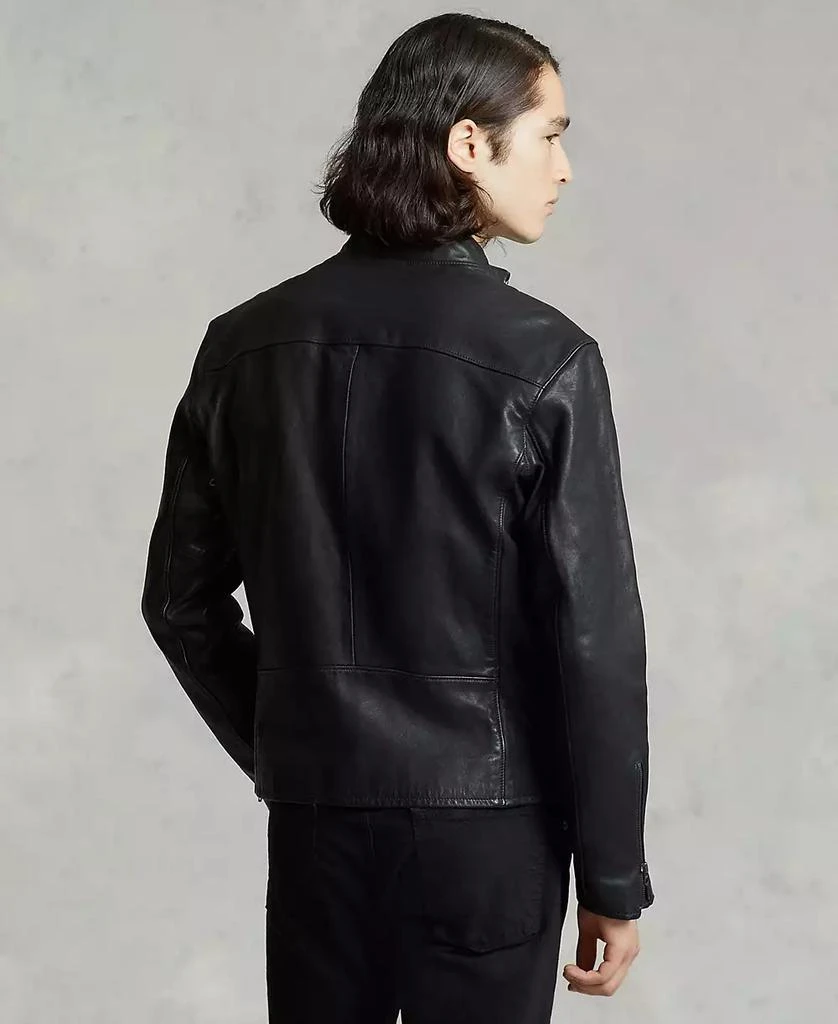 Ralph Lauren Men's Café Racer Leather Jacket 2