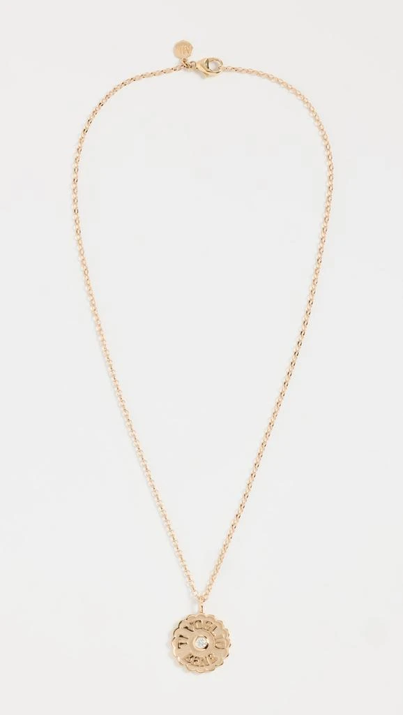 Marlo Laz Small Ti Voglio Bene Charm Rolo Necklace 3