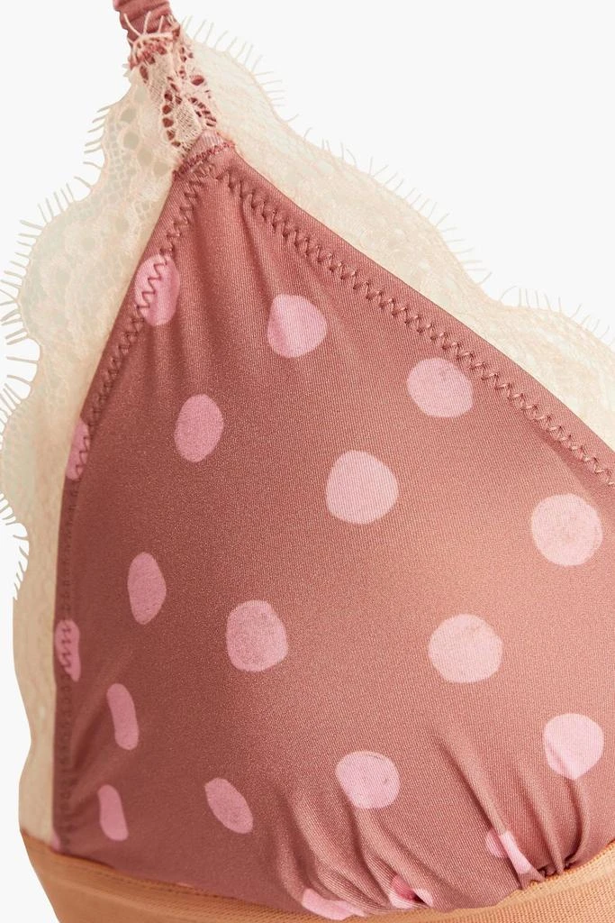 LOVE STORIES Filippa polka-dot stretch triangle bra 4