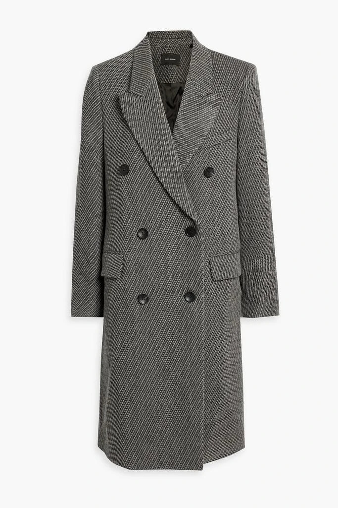 Isabel Marant Harry double-breasted striped wool coat 1