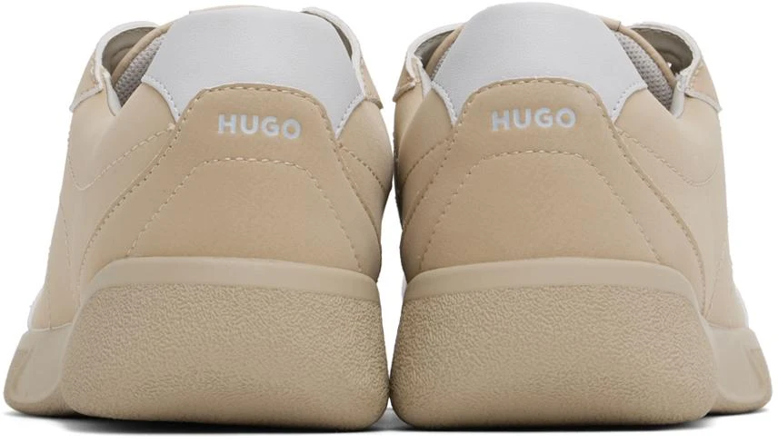 Hugo Boss Beige Cupsole Logo Detail Sneakers 2