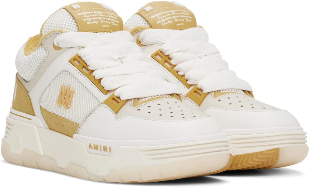AMIRI White & Yellow MA-1 Sneakers 4