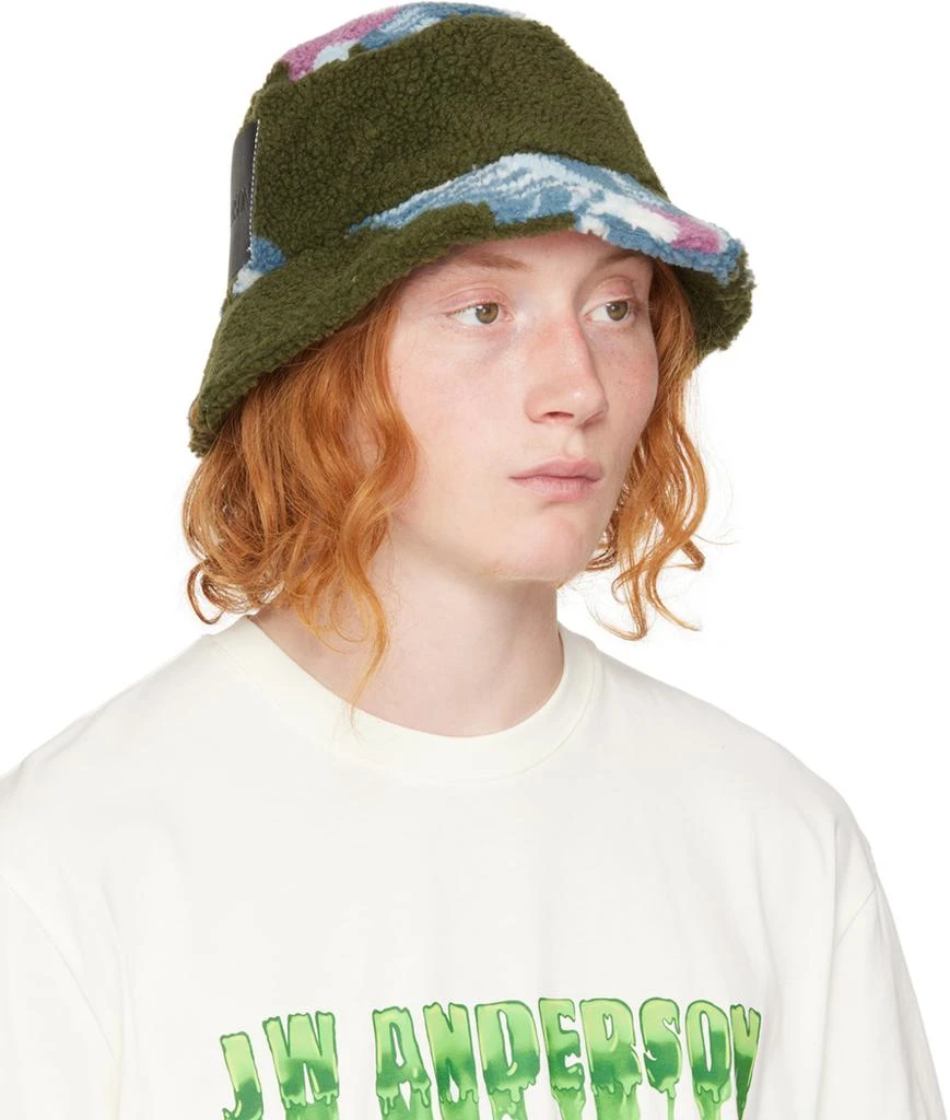 JW Anderson Khaki Pigeon Bucket Hat 2