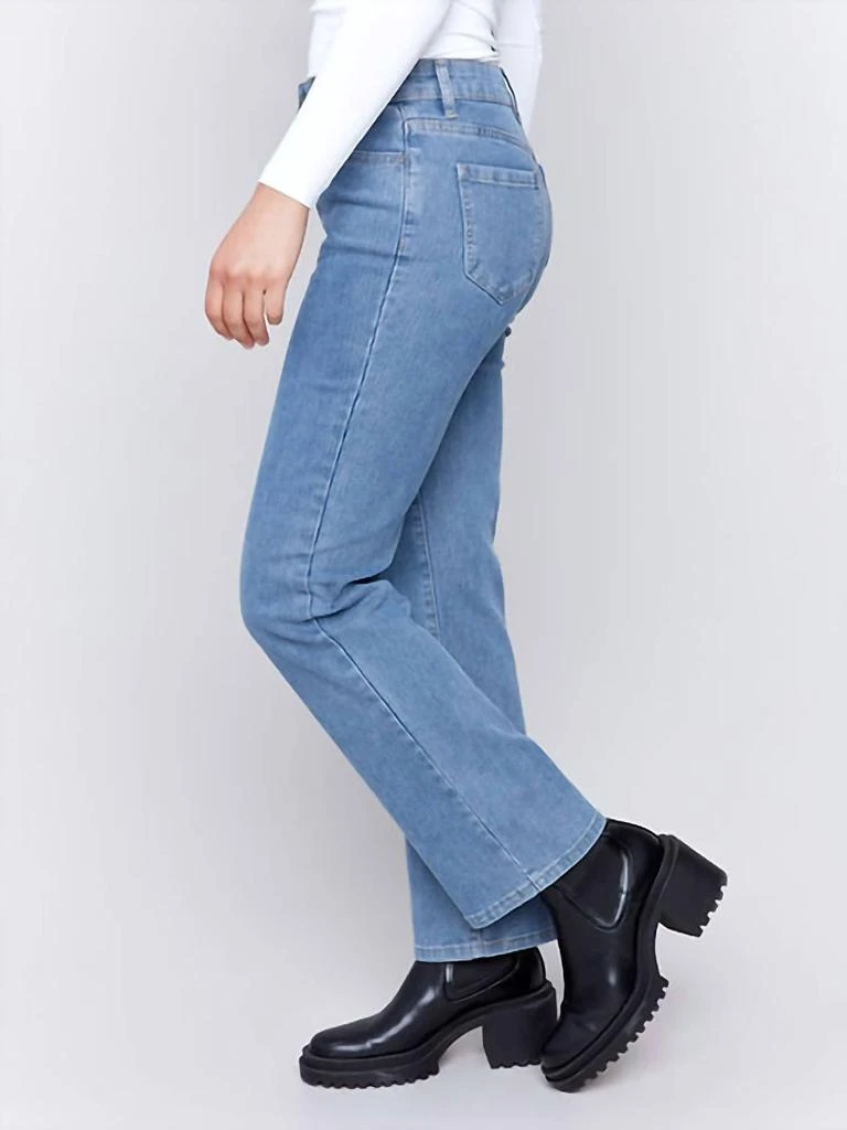 CHARLIE B Straight Leg Jeans In Denim 2