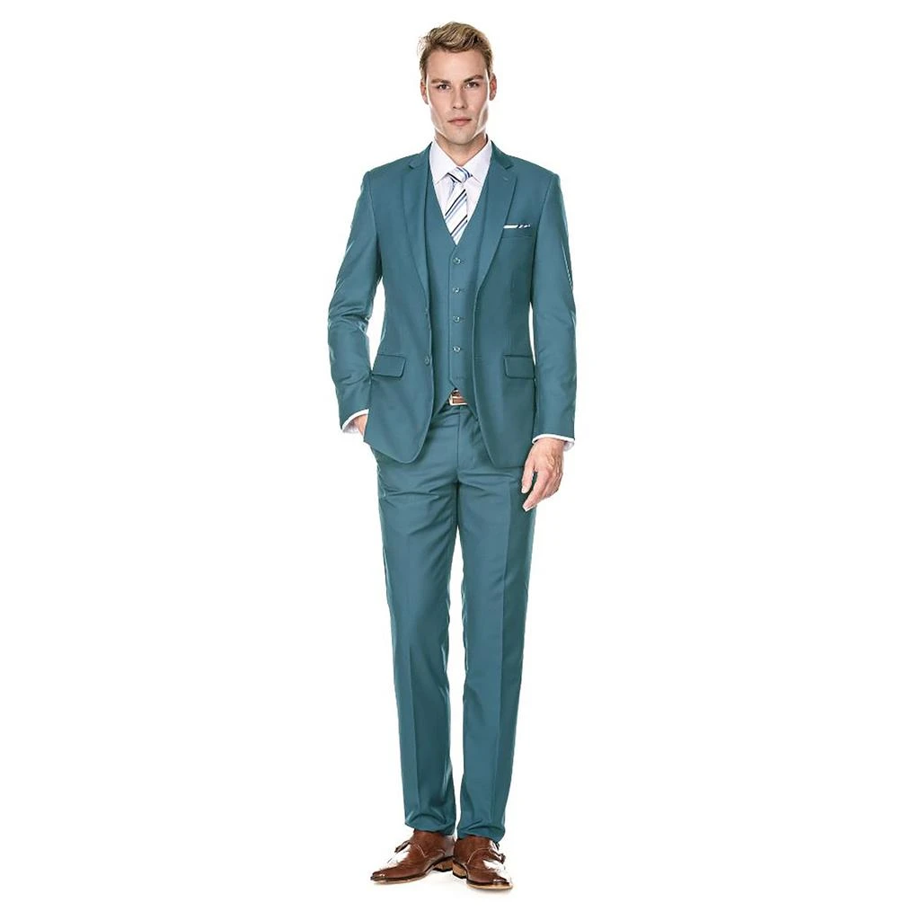 Braveman Men's Signature 3-Piece Slim Fit Suits 4