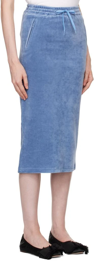 pushBUTTON Blue H-Line Midi Skirt 2