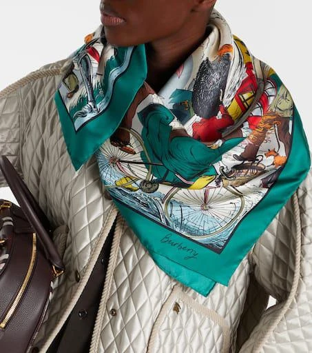 Burberry Printed silk twill scarf 2