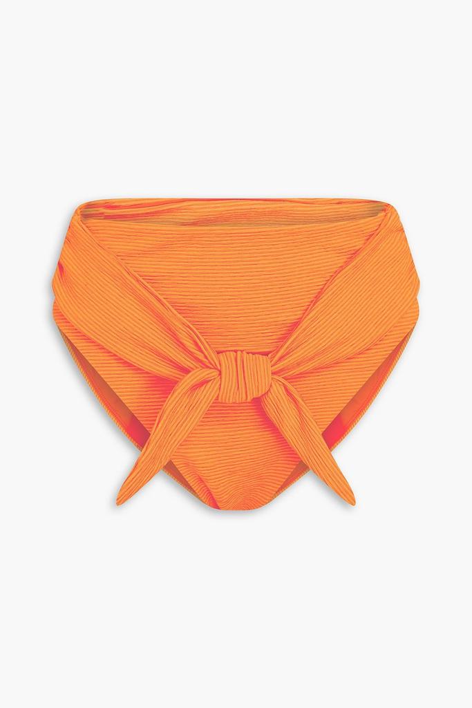 Mara Hoffman Goldie ribbed knotted high-rise bikini briefs