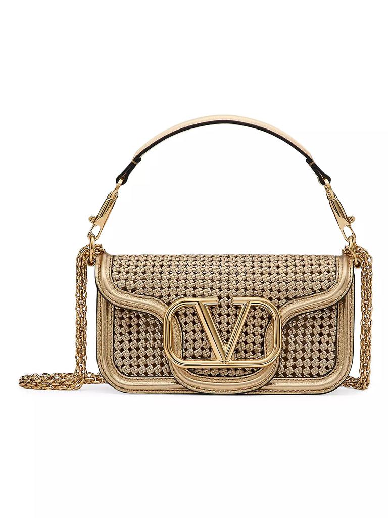 ハンドバッグ Loco Small llic leather shoulder bag Valentino Garavani Locò Small Shoulder Bag In Calfskin for