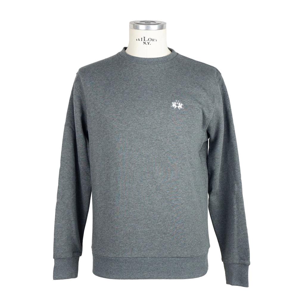 La Martina La Martina Gray Cotton Sweater