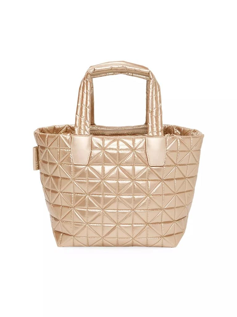 Vee Collective Small Vee Metallic Tote Bag 1
