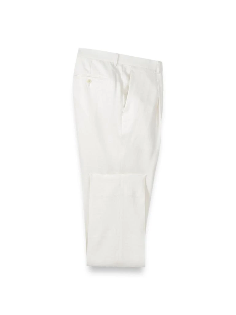 Paul Fredrick Linen Blend Single Pleat Suit Pants