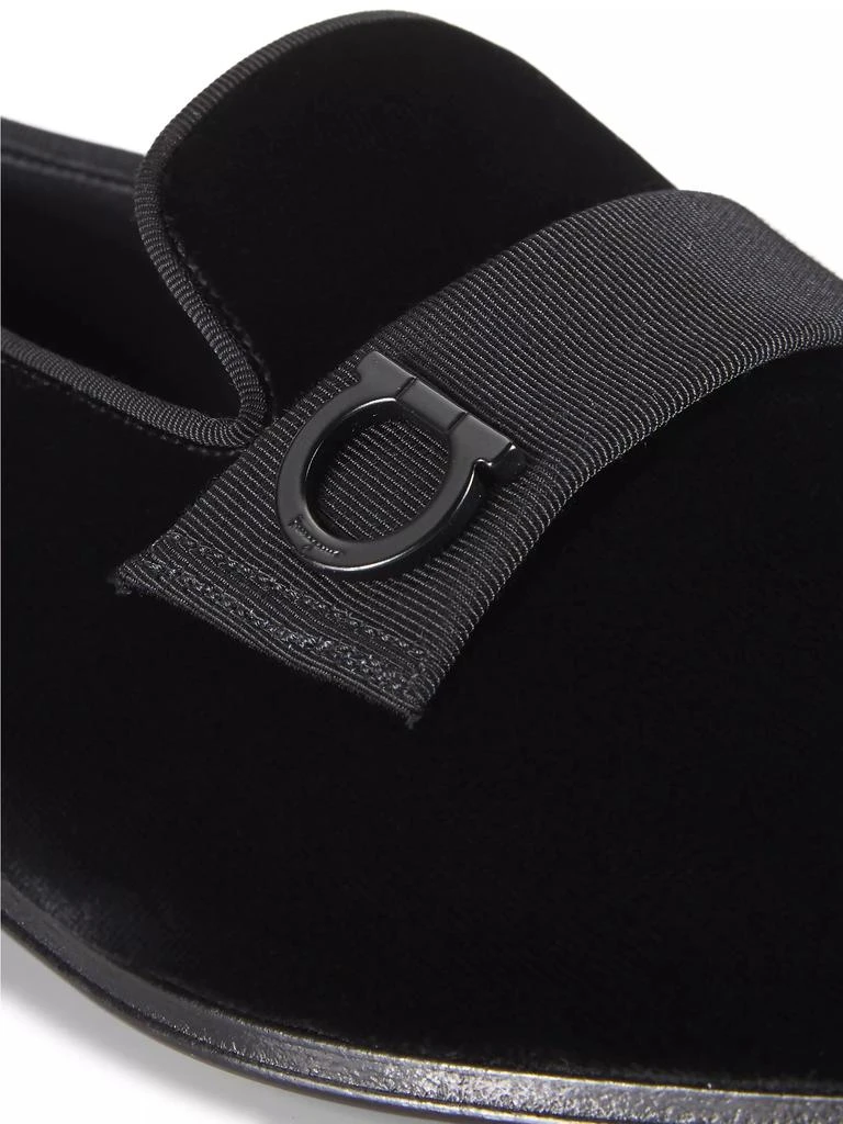 Salvatore Ferragamo Velvet Gancio Loafers 5