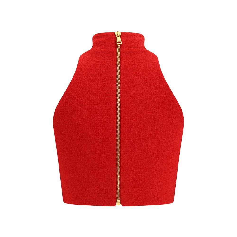 Balmain Bouclé wool crop Women's Top