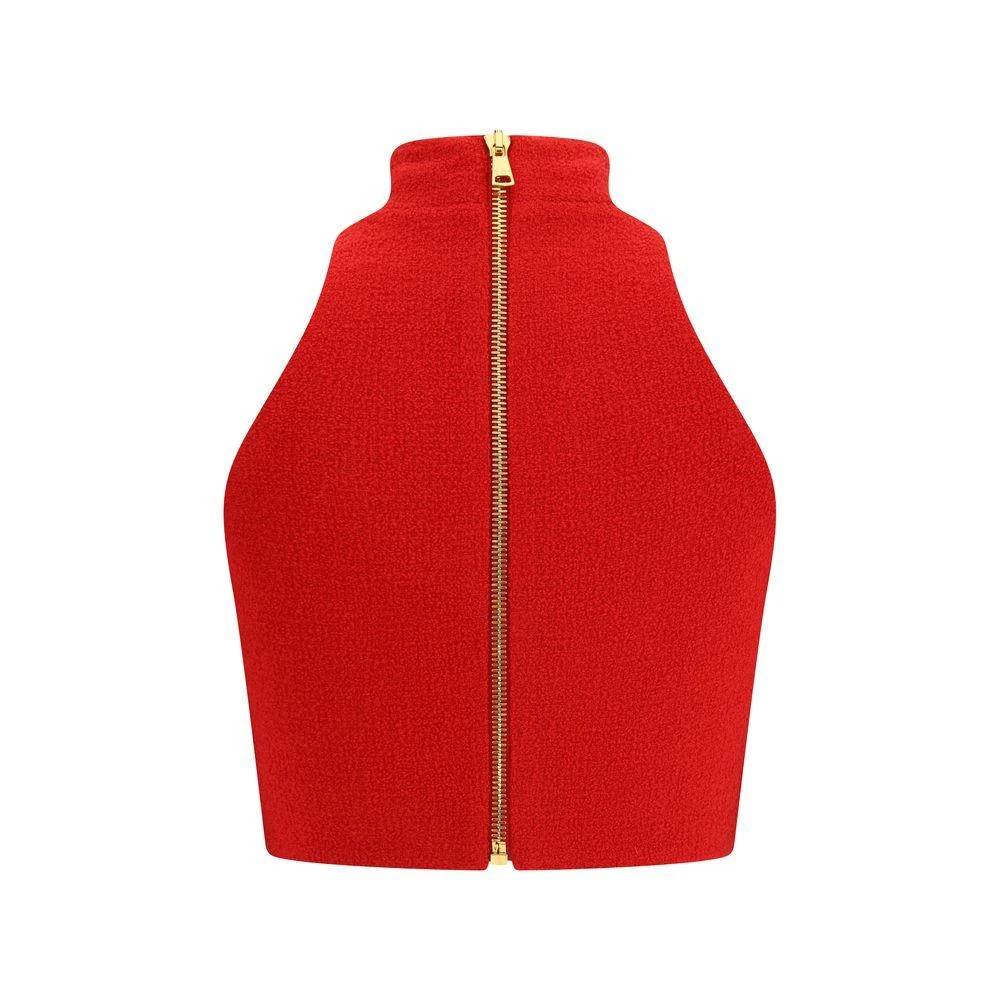 Balmain Bouclé wool crop Women's Top 2