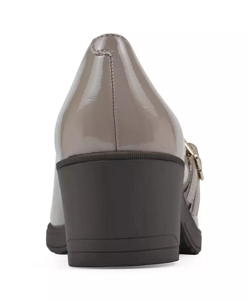 White Mountain Women's Hunta Mary Jane Style Block Heel Pumps 3