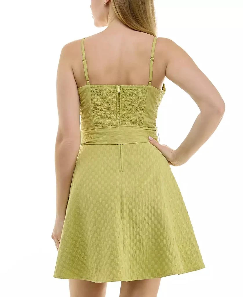 BCX Juniors' Whipstitched Corset Fit & Flare Dress 2