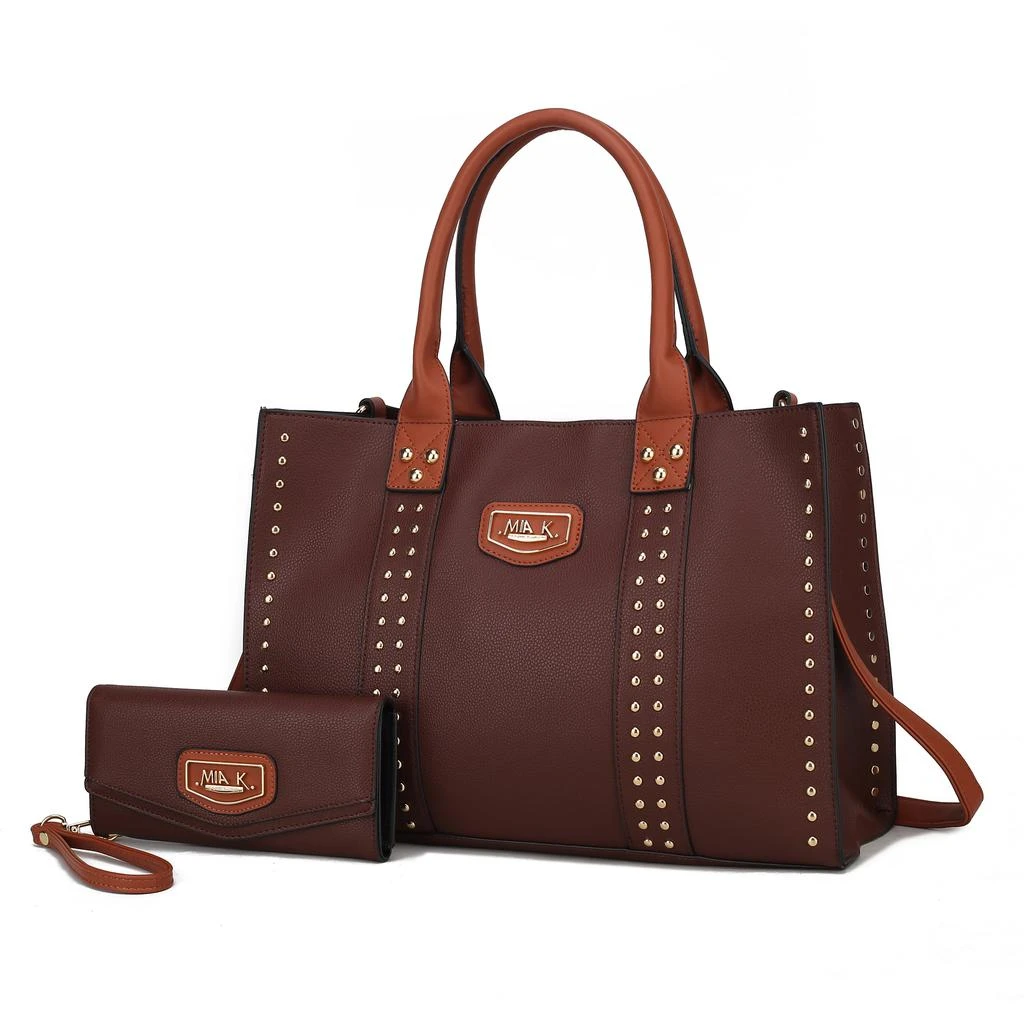 MKF Collection By Mia K. Davina Vegan Leather Women’s Tote Bag with wallet 18