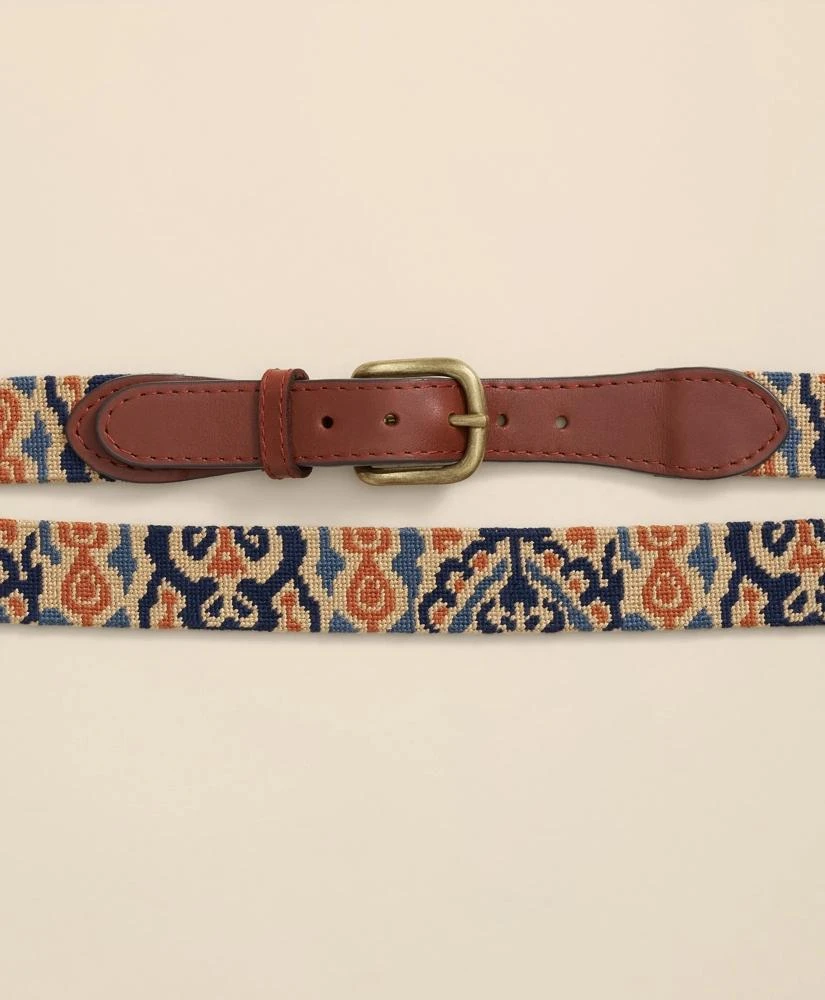 Brooks Brothers Smathers 
Branson Needlepoint Ikat Belt 2