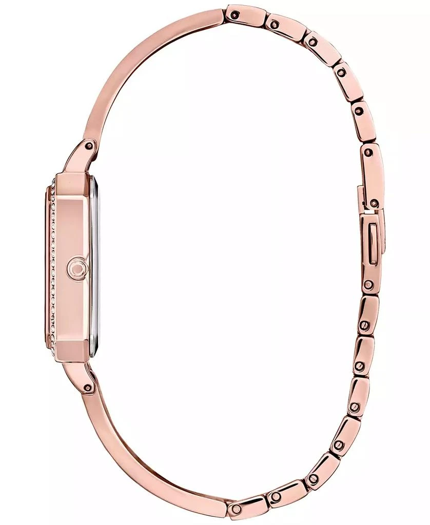 Citizen Eco-Drive Women's Crystal Rose Gold-Tone Stainless Steel Bangle Watch 23mm 2