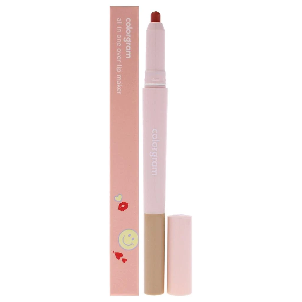 Colorgram All In One Over-lip Maker - 01 Warm Peach by for Women - 0.024 oz Lip Pencil