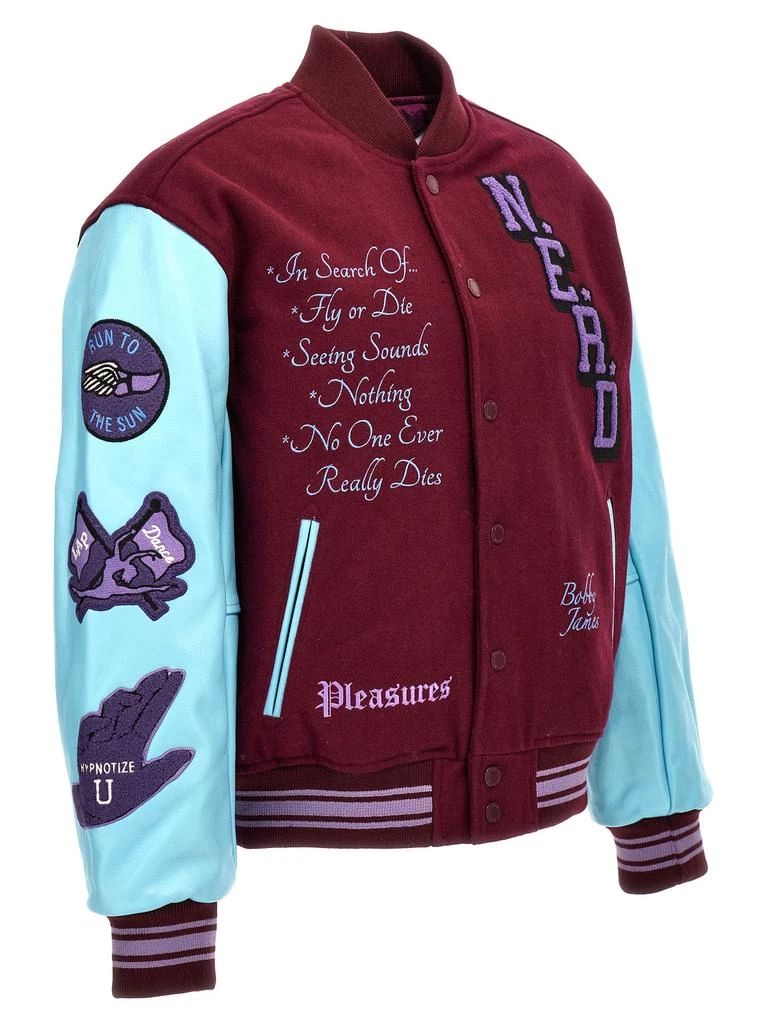 Pleasures nerd Varsity Bomber Jacket 4