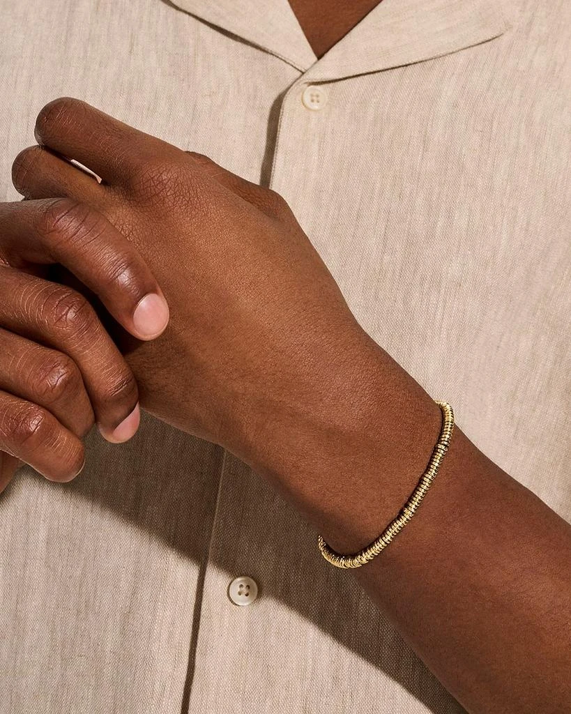 John Hardy Men
s 14K Yellow Gold Heishi Beaded Bracelet 2