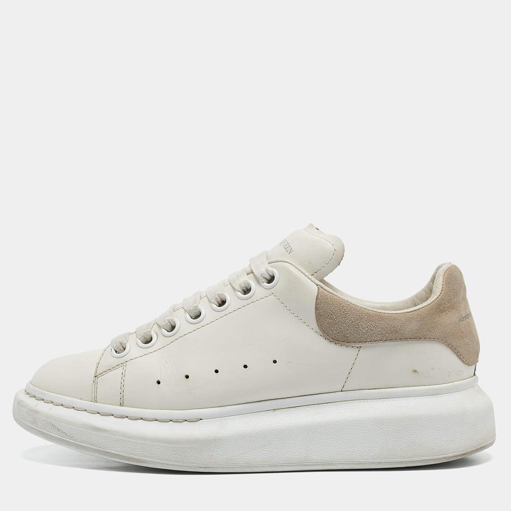 Alexander McQueen Alexander McQueen White Leather and Suede