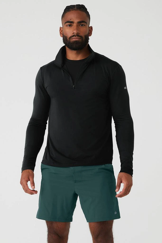 Alo Yoga Conquer 1/4 Zip Reform Long Sleeve - Black