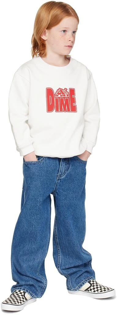 Dime Kids White Club Sweatshirt 4