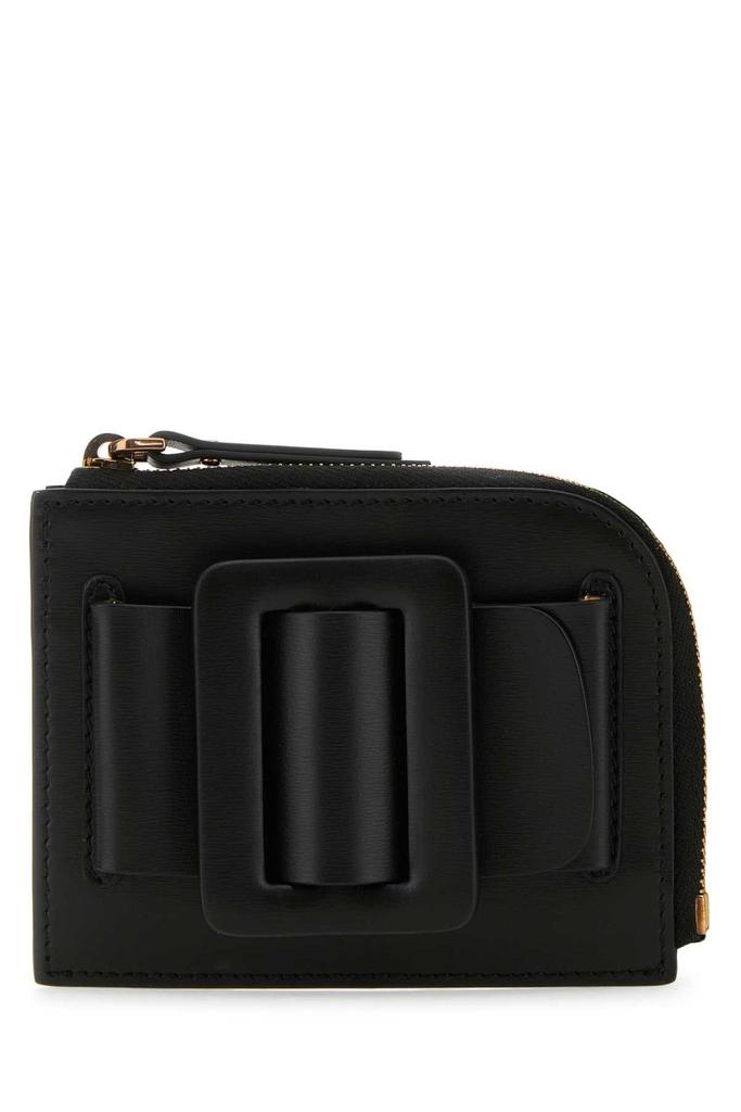 Boyy Boyy Buckle-Detailed Zipped Card Holder