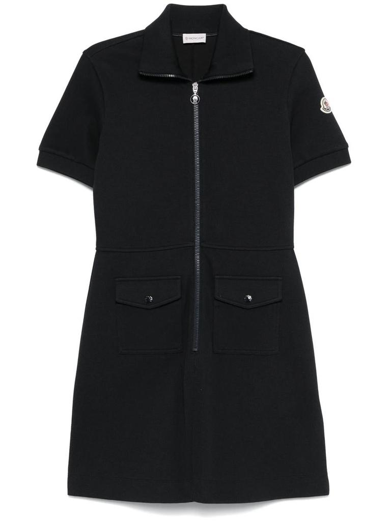 ワンピース MONCLER BLACK COTTON MINI DRESS Moncler Cotton Mini Dress | Black | FARFETCH BH