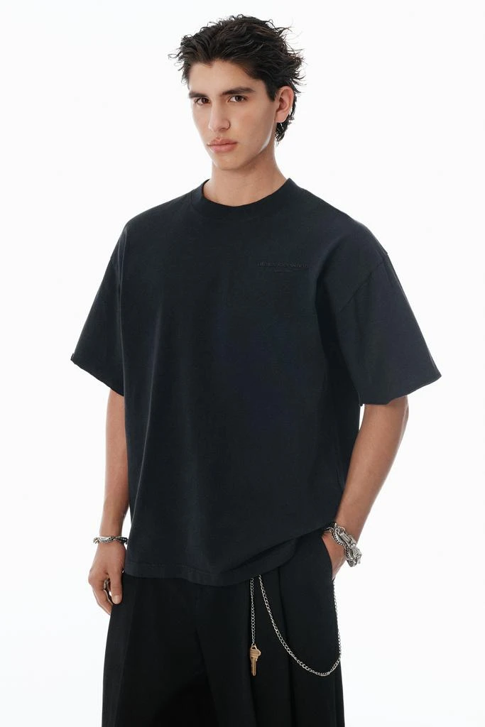Alexander Wang Black Cotton Logo T-Shirt 3