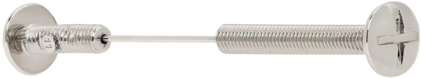 MAISON MARGIELA Silver Bolt & Nut Brooch 2