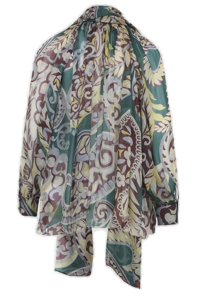 ETRO Etro Self-Tied Fastened Floral Printed Blouse 2