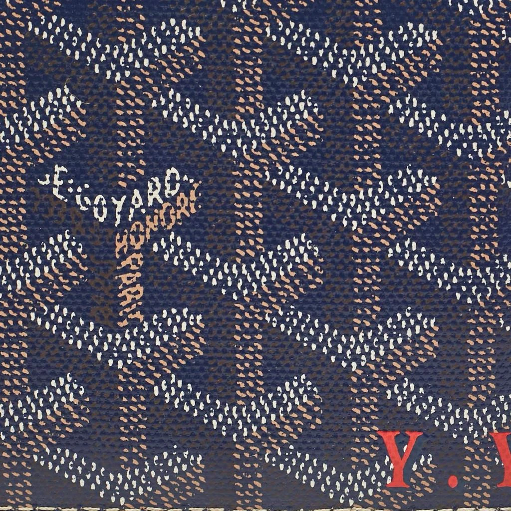 Goyard Goyard Blue Goyardine Coated Canvas Victoire Bifold Wallet 8