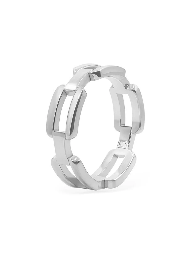 Bernard James Unisex Sterling Silver Originals Troy Ring Set 3
