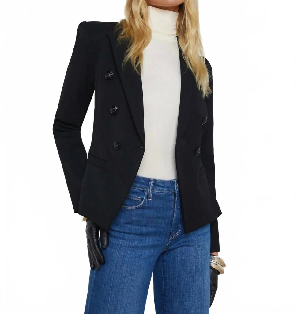 L
Agence Marie Slim-Fit Blazer In Black