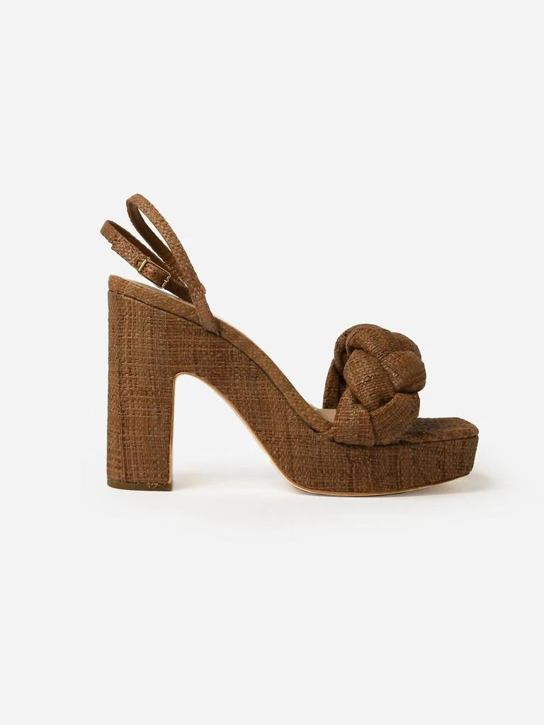 Loeffler Randall Women's Fae Platform Sandal In Brown Straw 2