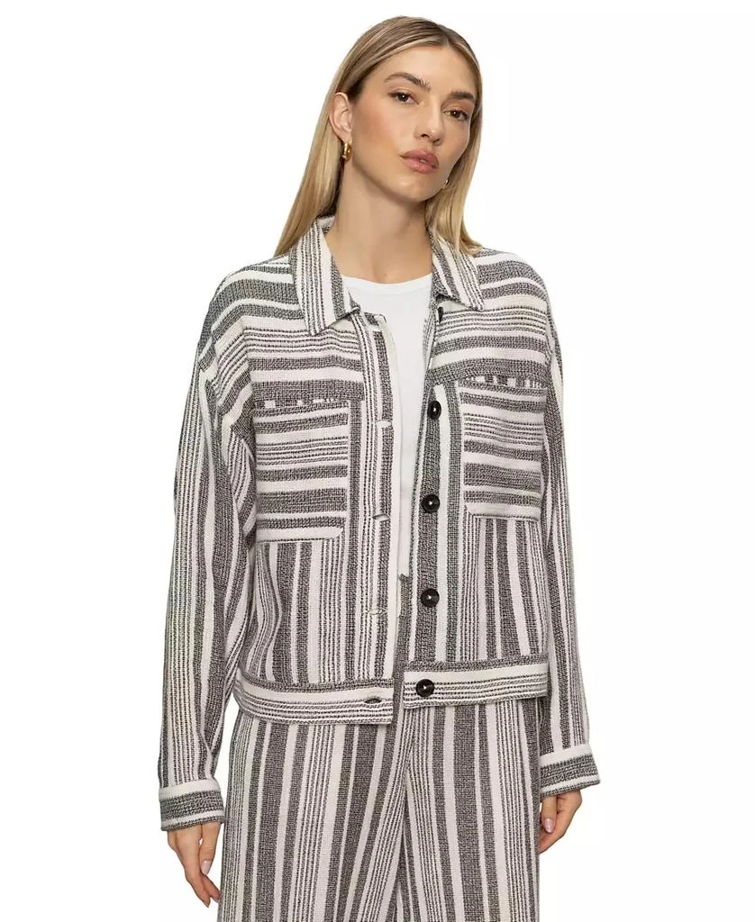 Sanctuary Women's Shoreside Cotton Button-Front Jacket 6